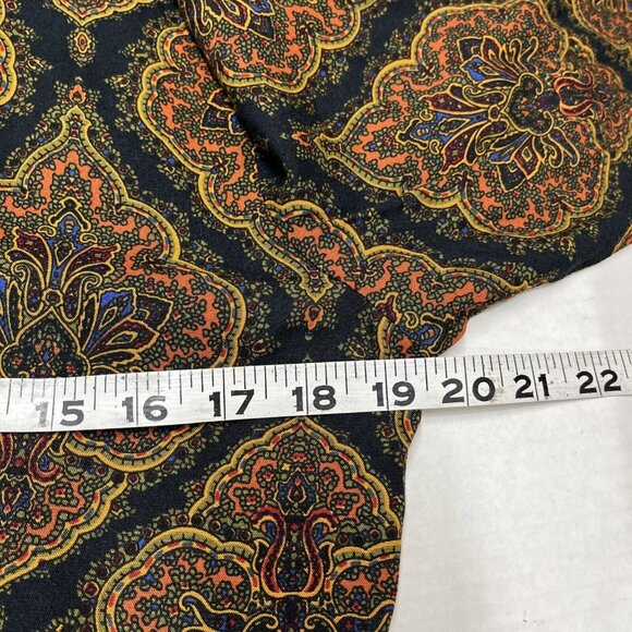 Vintage Harvest Time Maxi Dress Dark Floral Paisley Cottagecore Prairie Grunge‎ - Picture 6 of 6